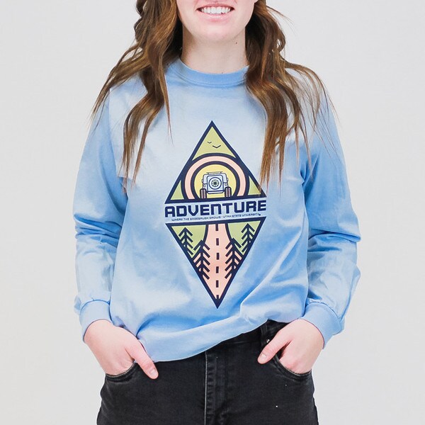 where the sagebrush grows adventure long sleeve tshirt